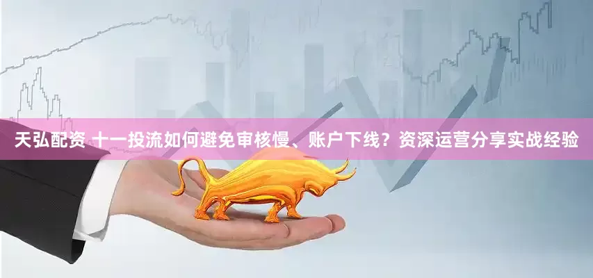 天弘配资 十一投流如何避免审核慢、账户下线？资深运营分享实战经验